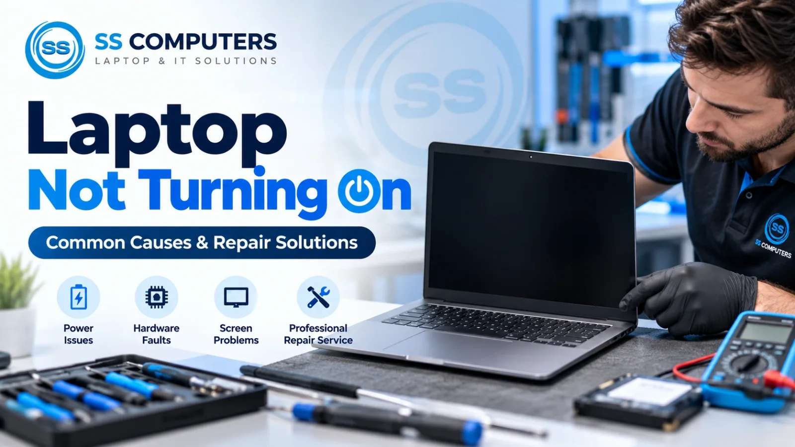 Laptop Not Turning On? Common Causes & Repair Options in Chennai